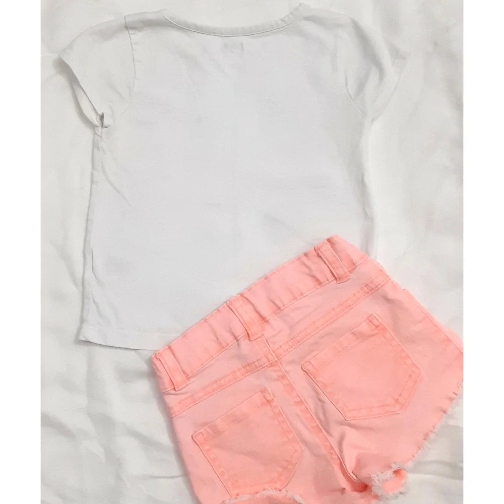2 for $15 Size 3T Gymboree Shirt Metallic Glitter Pineapples Grananimals Shorts